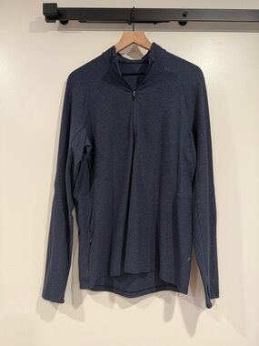 Lululemon Men’s Surge Warm Half Zip brand new without tags - Heathered True Navy